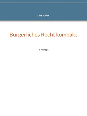 cover image of Bürgerliches Recht kompakt